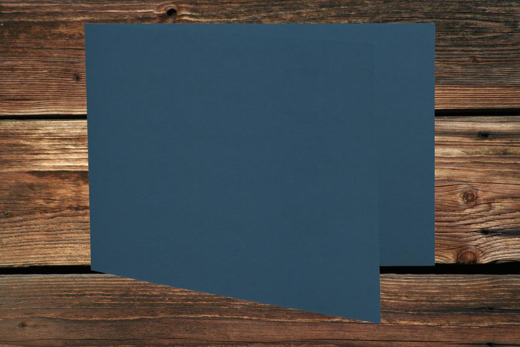 Klappkarten 110x170/340 mm langdoppelt Nachtblau 230 g/qm